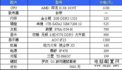 <b>不到6000元2010年暑期六核23吋游戏配置</b>