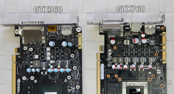 GTX960相对GTX760的供电有所消减