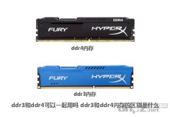 DDR3和DDR4内存的区别是什么，可以一起用吗？