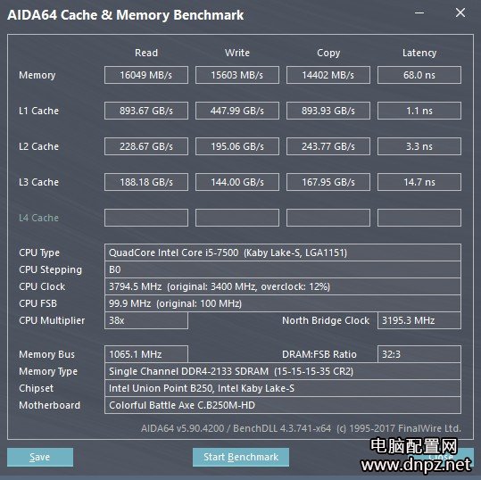 B250主板2400频率内存降低成2133？