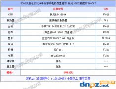 <b>5000元高性价比3A平台游戏电脑配置推荐 锐龙3500X搭配RX5600XT</b>