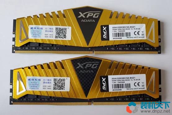 威刚XPG 8G*2 3200 DDR4